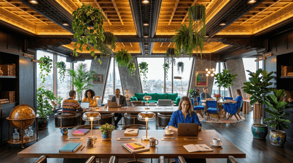Soshur Workspaces - Open coworking area
